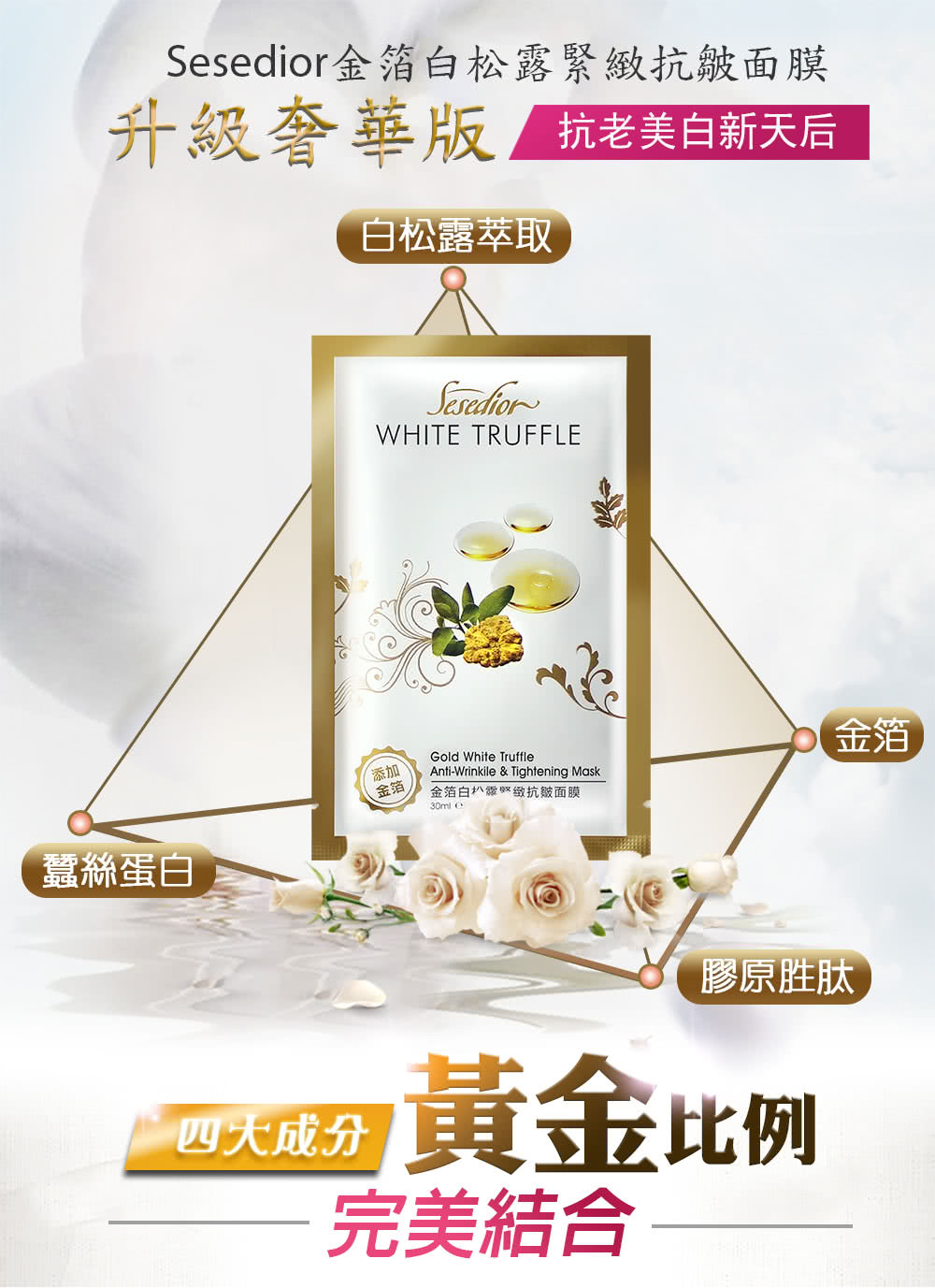 Sesedior金箔白松露紧致抗皱面膜