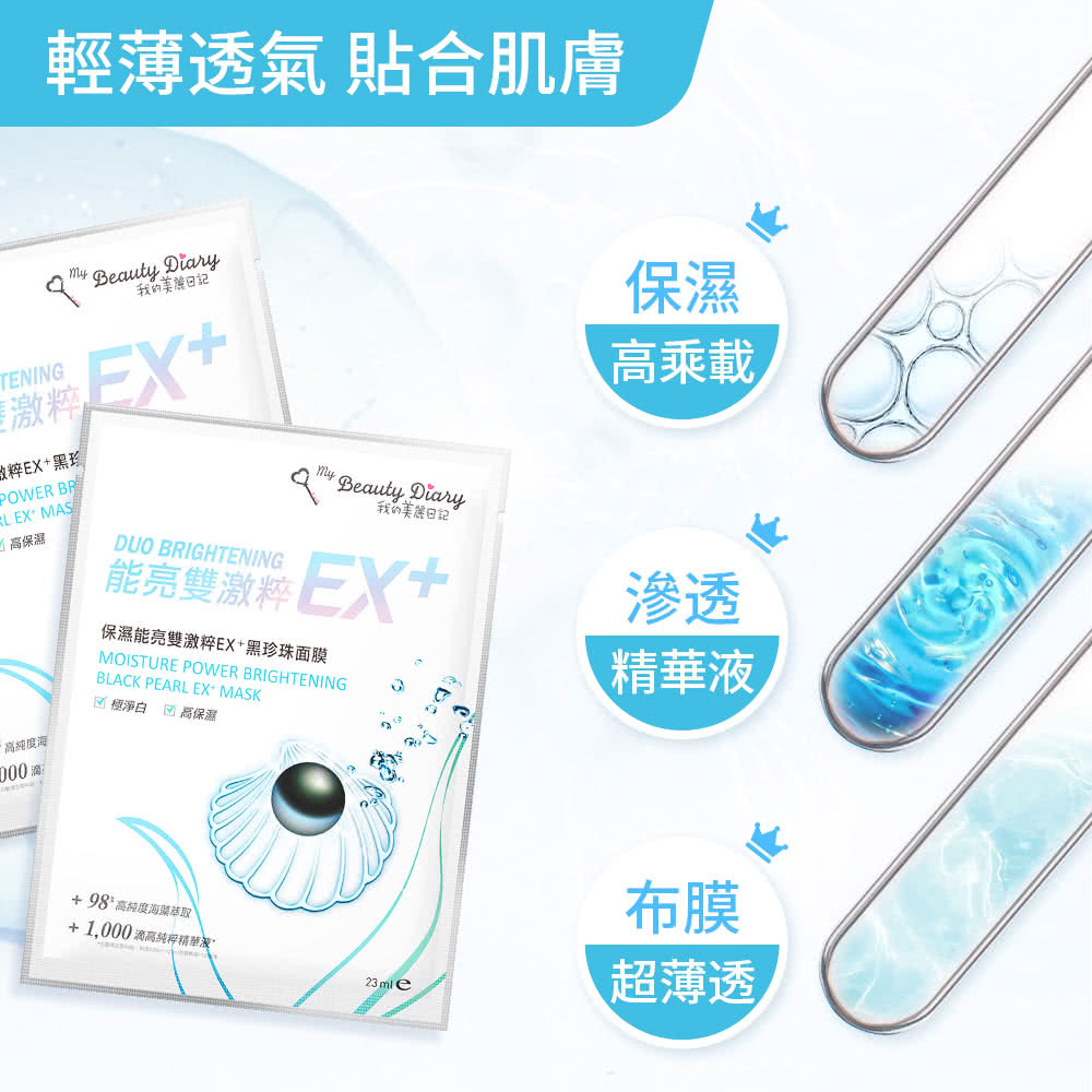 保湿能亮双激粹EX黑珍珠面膜