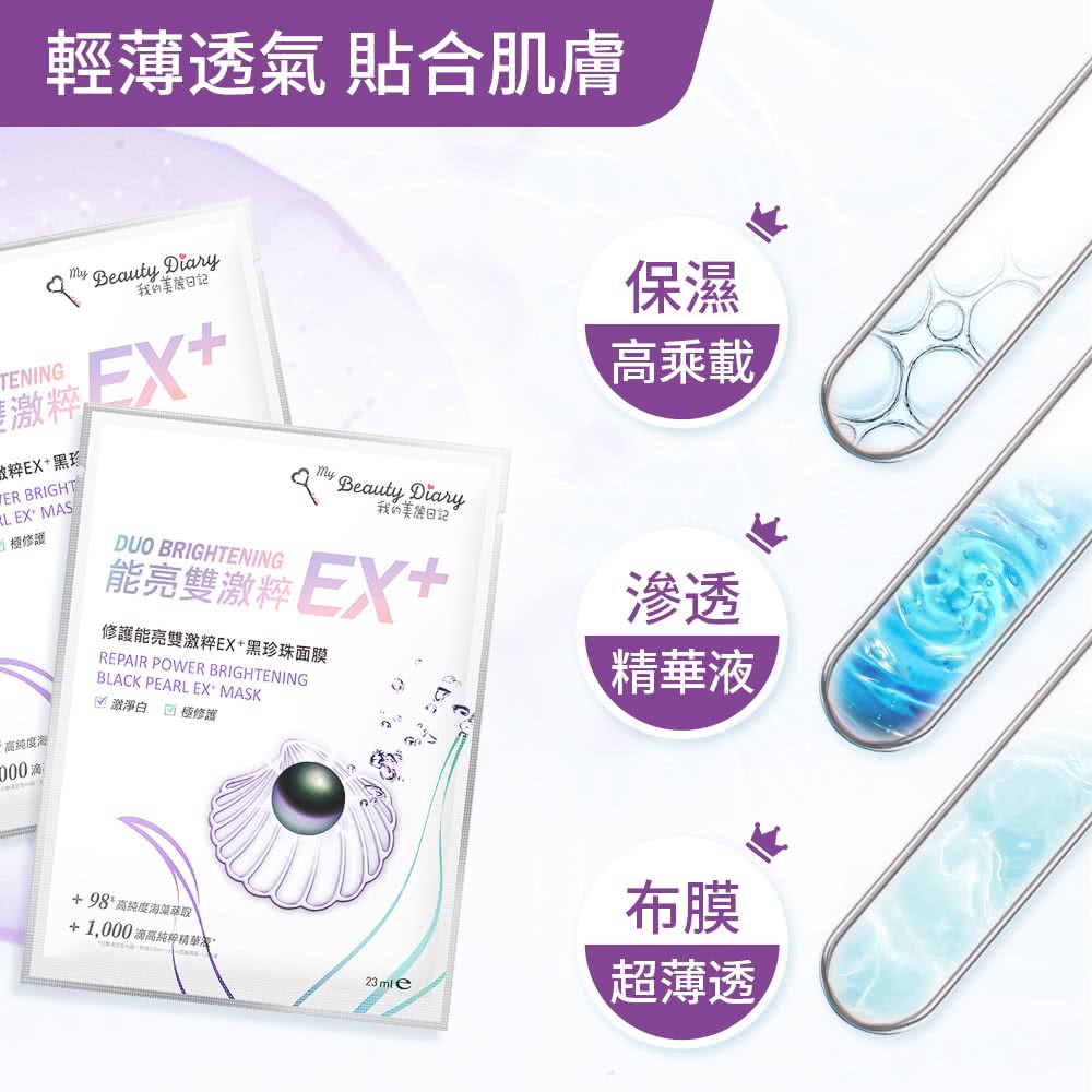 修护能亮双激粹EX黑珍珠面膜