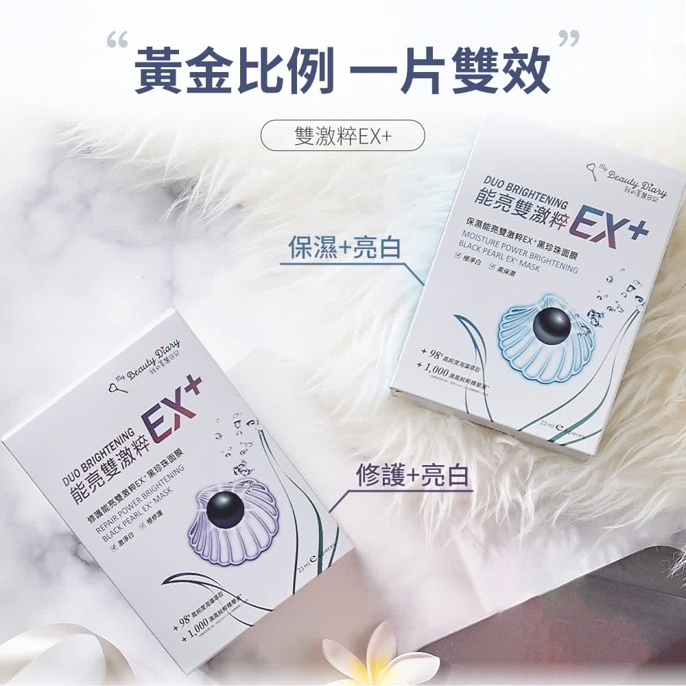 修护能亮双激粹EX黑珍珠面膜