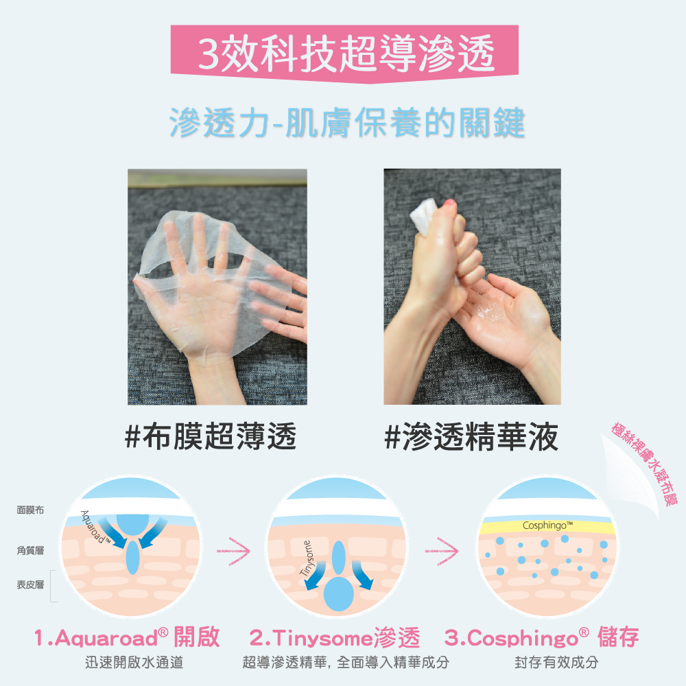 1.Aquaroade开启 2.Tinysome渗透 3.Cosphingo储存