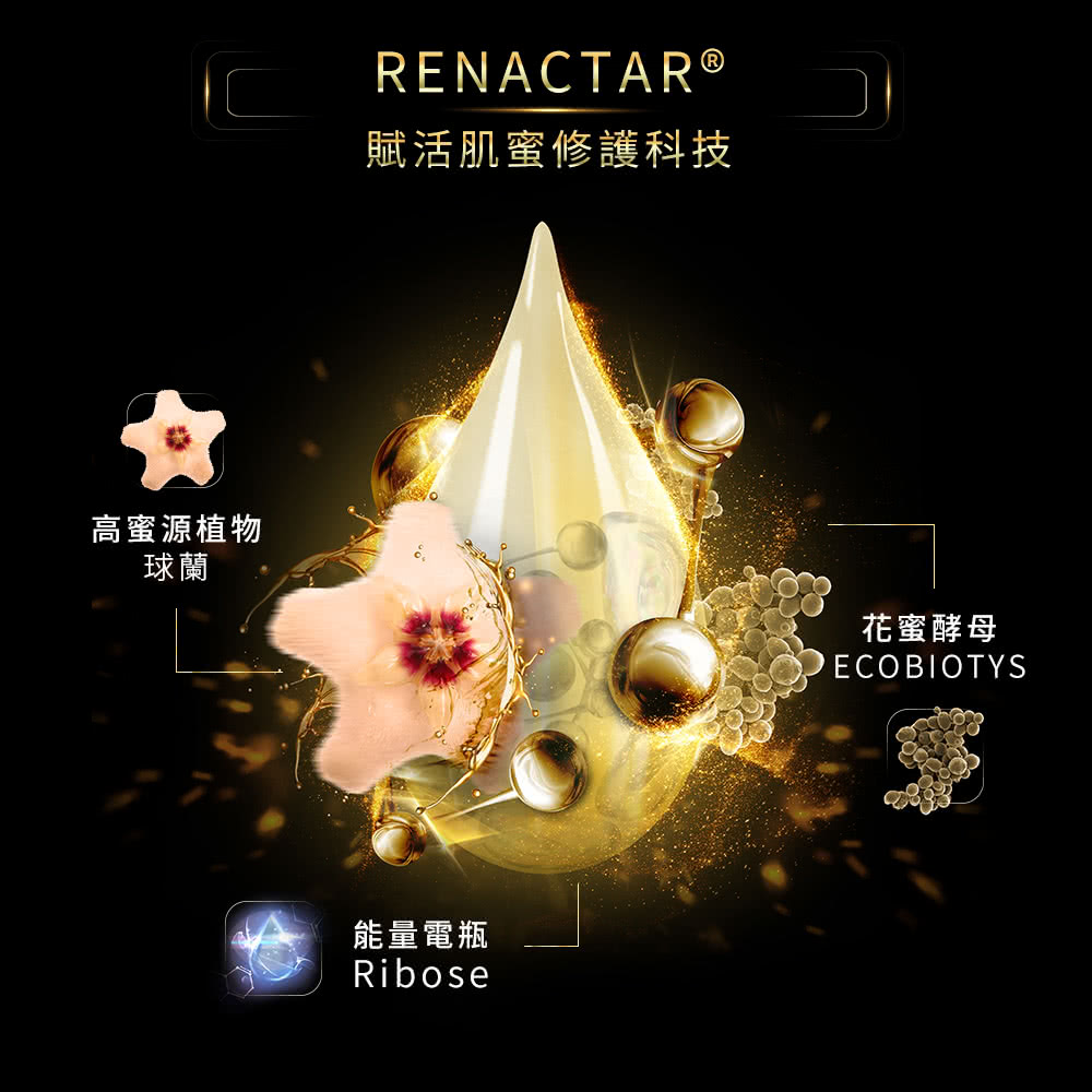 赋活肌蜜修护科技 高蜜源植物 球兰 花蜜酵母 能量电瓶 