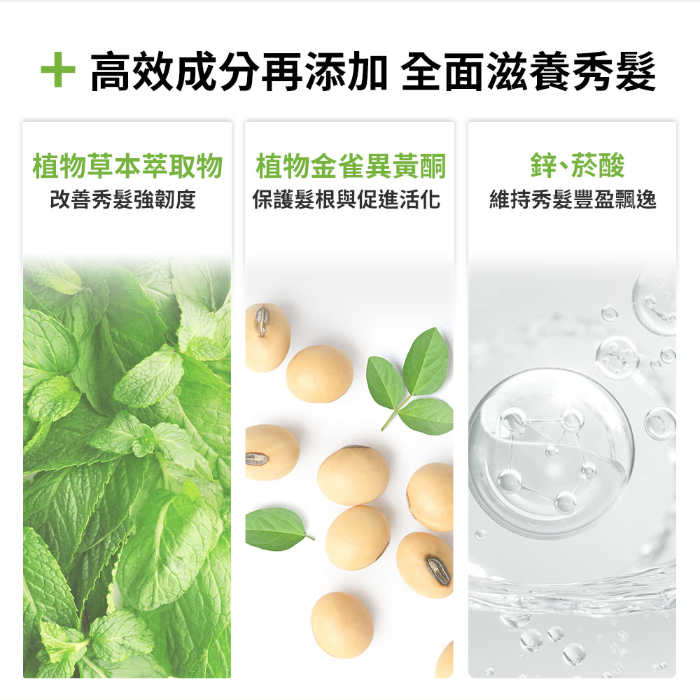 高效成分再添加 全面滋养秀发