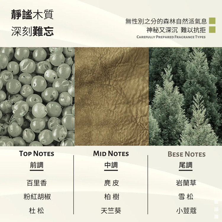 无性别之分的森林自然派气息