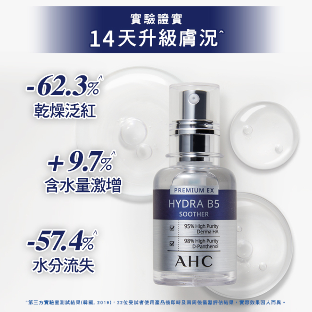 第三方实验室测试结果韩国,2019,22位受试者使用产品后即时及两周后仪器评估结果,实际效果因人而异。