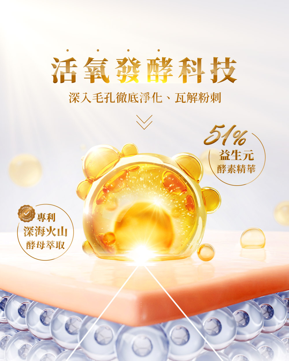 深入毛孔彻底净化、瓦解粉刺