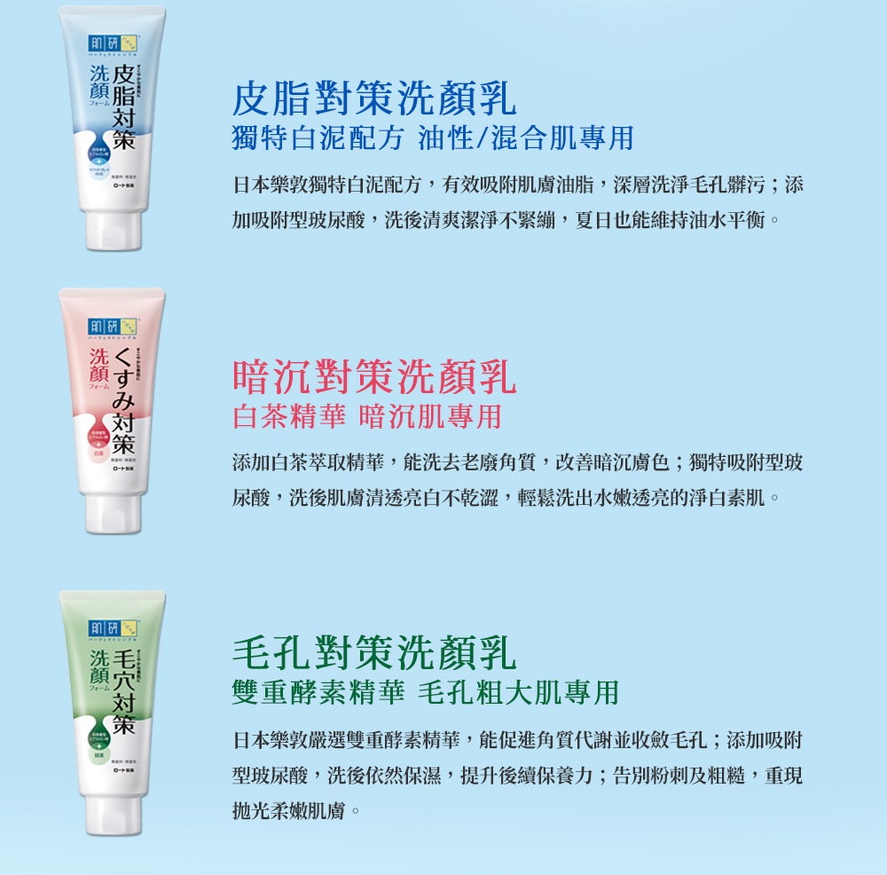 日本乐敦独特白泥配方,有效吸附肌肤油脂,深层洗净毛毛孔脏污添