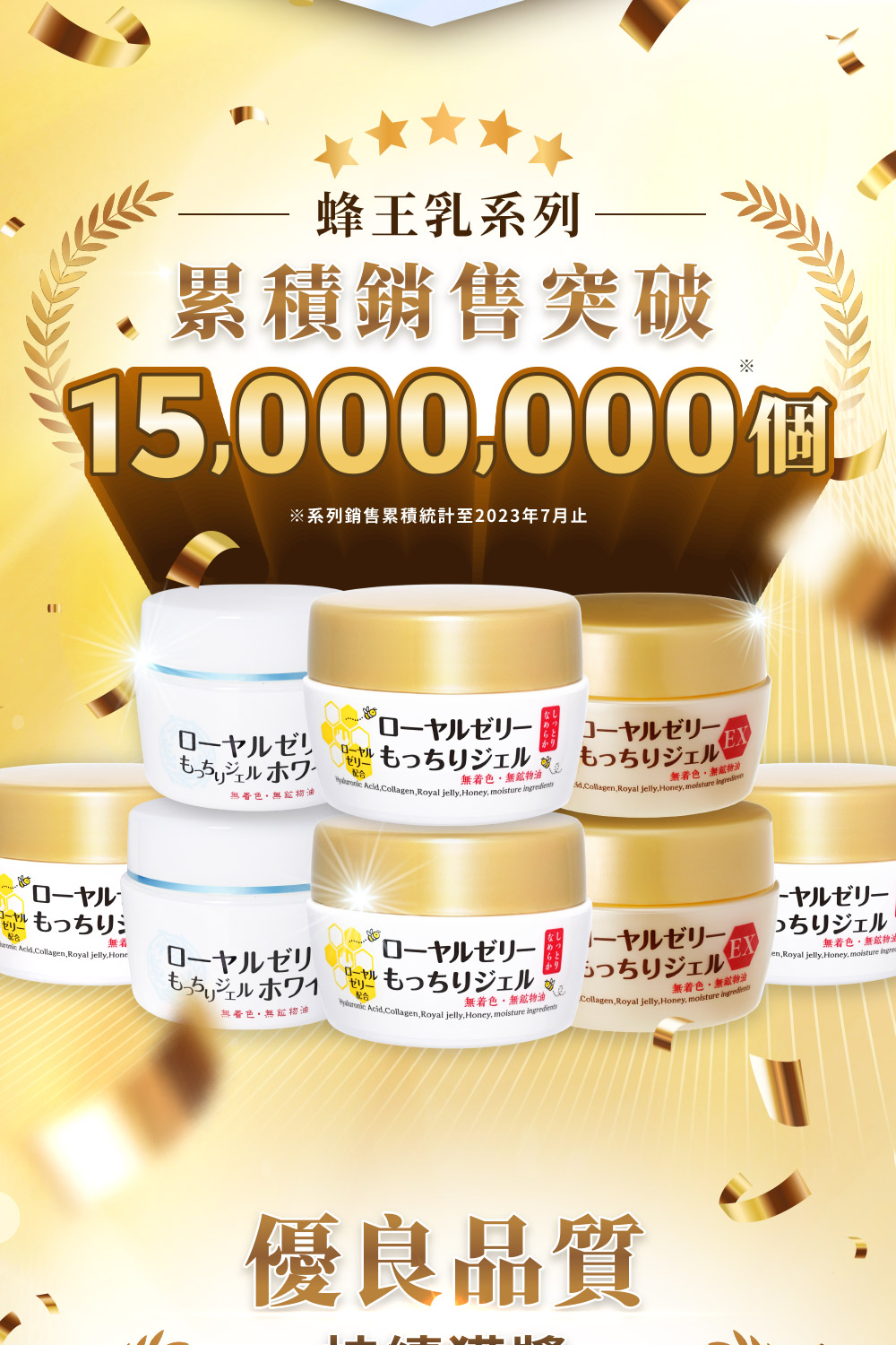 系列销售累积统计至2023年7月止