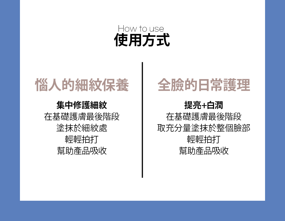 取充分量涂抹于整个脸部
