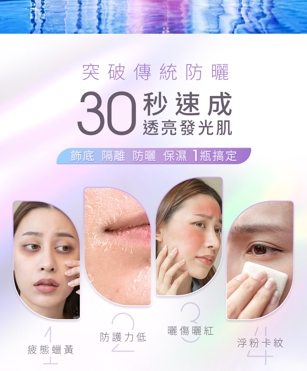 饰底隔离 防晒 保湿 1瓶搞定