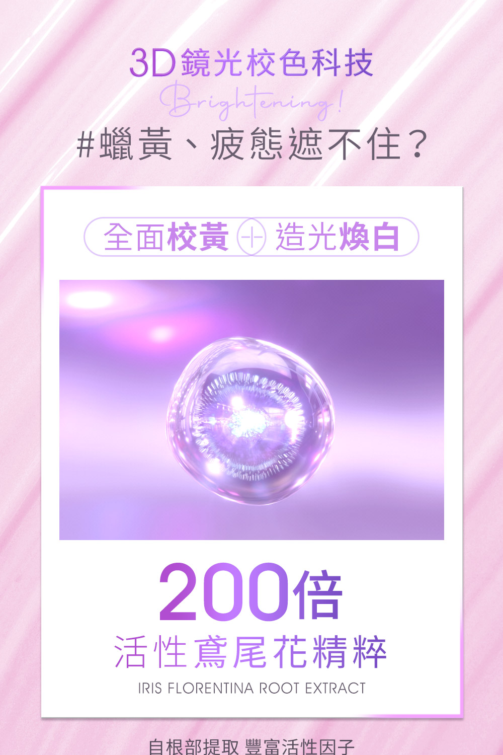 自根部提取 丰富活性因子
