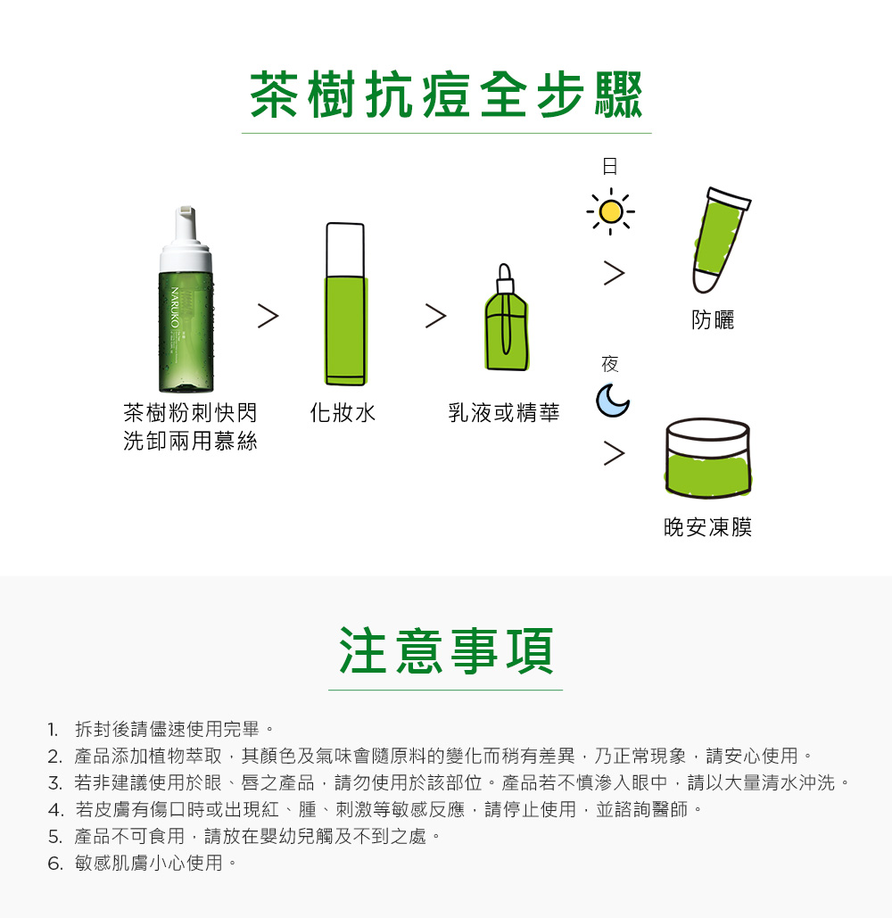 3.若非建议使用于眼、唇之产品,请勿使用于该部位。产品若不慎渗入眼中,请以大量清水冲洗。