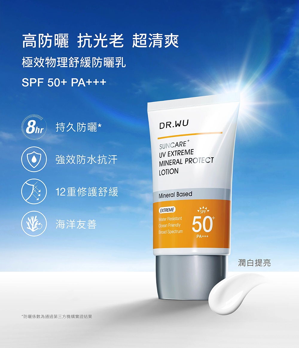 防晒系数为通过第三方机构实证结果