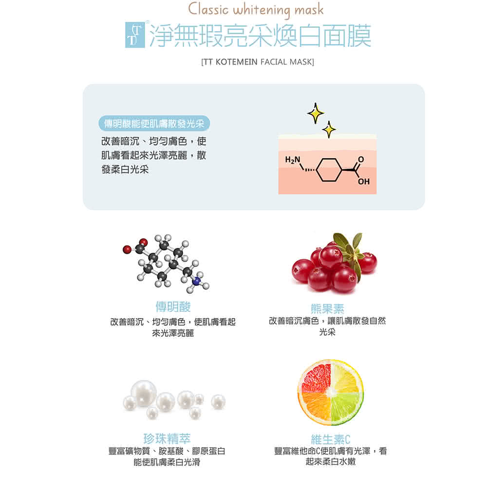 改善暗沉、均匀肤色,使肌肤看起
