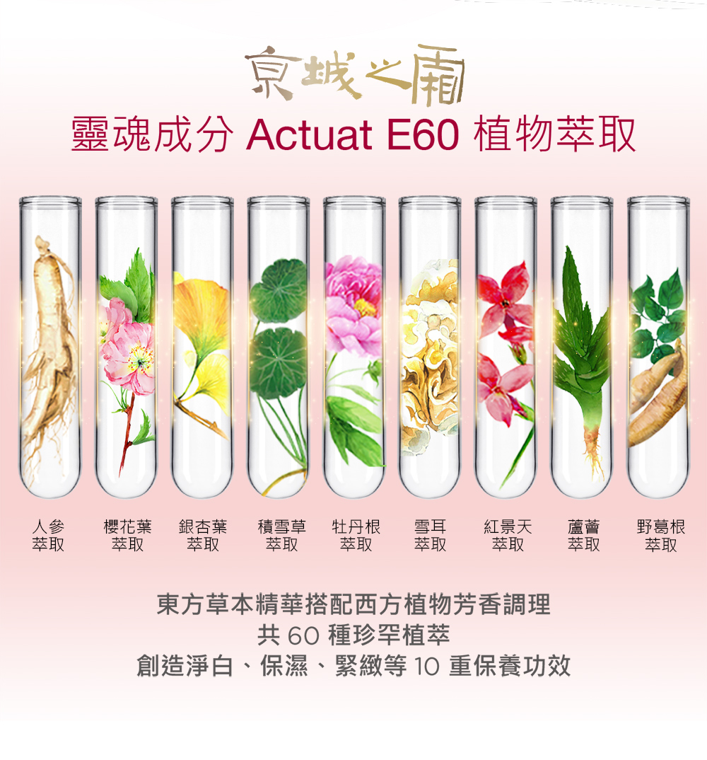 灵魂成分 Actuat E60 植物萃取